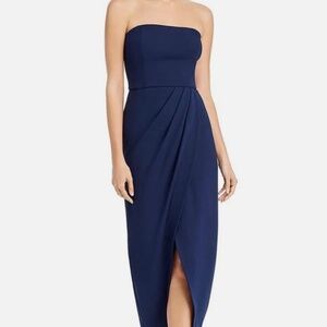 navy blue tulip dress